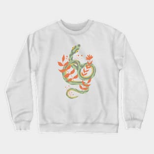 Snake with leaves Crewneck Sweatshirt